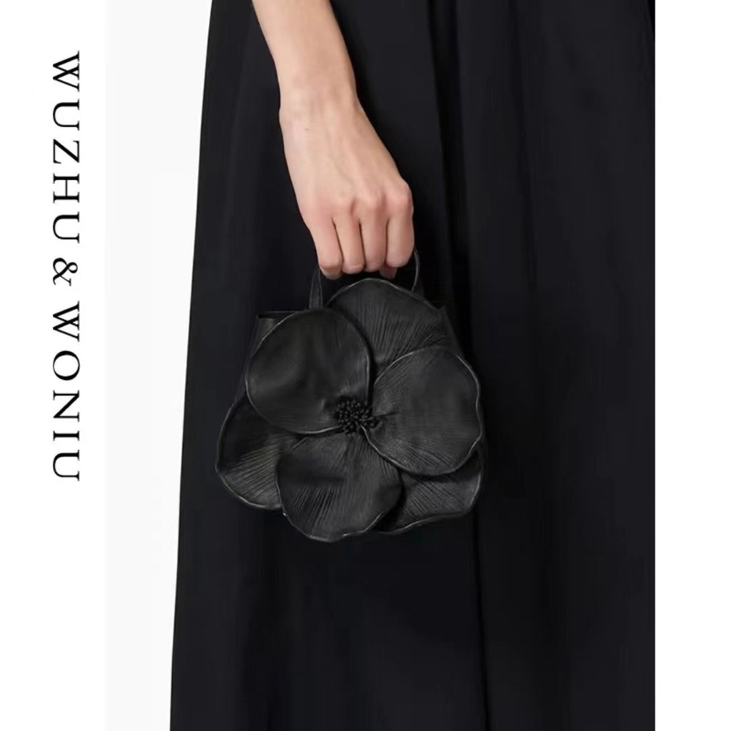 Velvet Ruched Chain Shoulder Bag