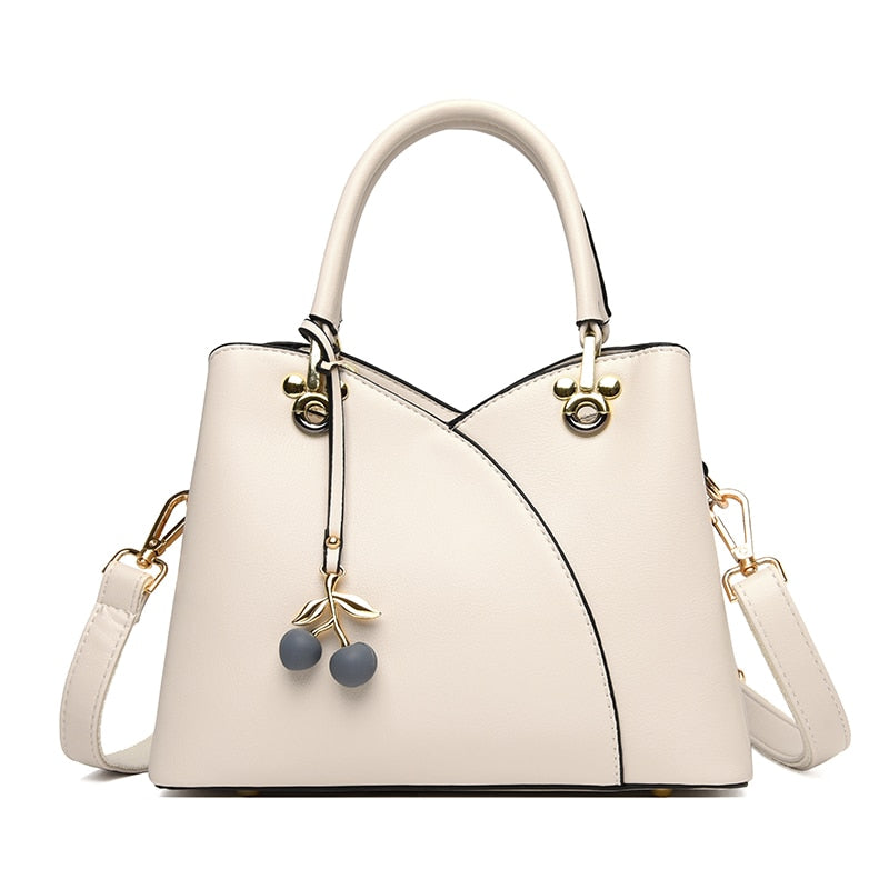 Contrast Stitch Shoulder Bag