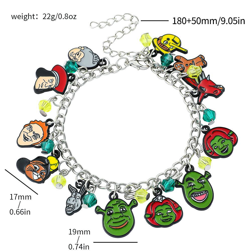 Cartoon Anime Pirate Wang An Rabbit Doll Bracelet Stitch Groot Pendant Bracelet