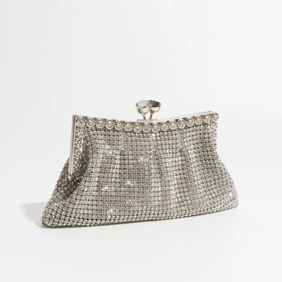 Rhinestone Beaded Chain Evening Purse