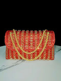 Rhinestone Chain Banquet Crossbody Bag
