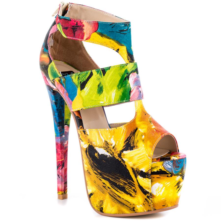 Genuine-Leather Platform Zipper Stiletto Boots