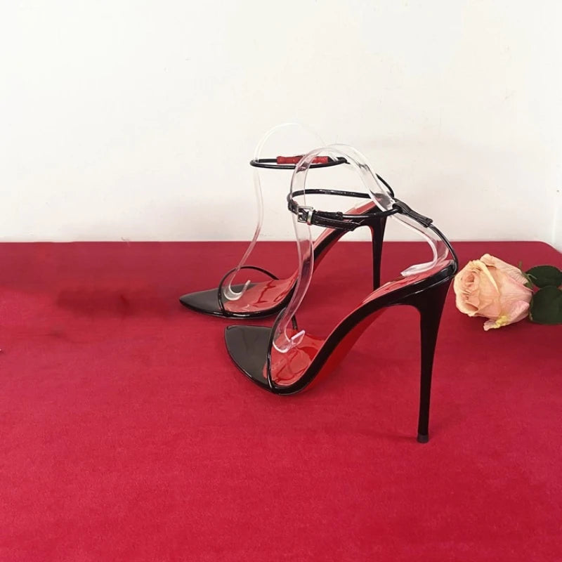 Ultra-Fine Strap Stiletto Heels