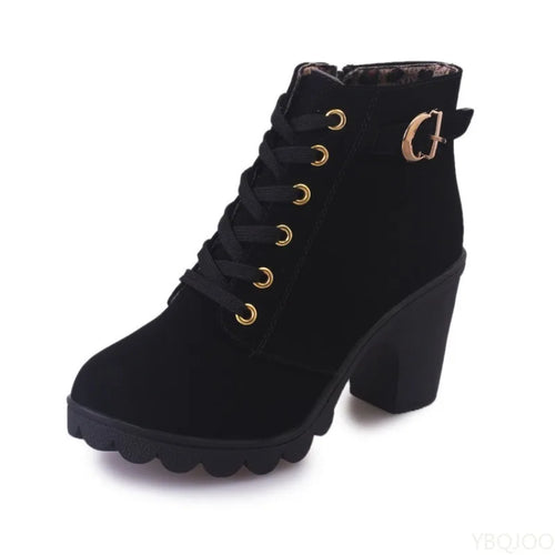 Lace-Up Versatile Women's Boots