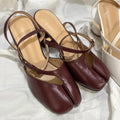 Split Toe Ankle Strap Buckle Sandals