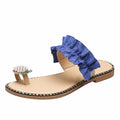 Pineapple Pearl Beach Flat Sandals