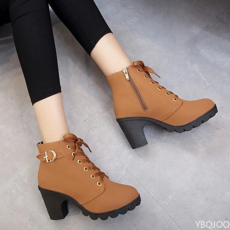 Lace-Up Versatile Women's Boots