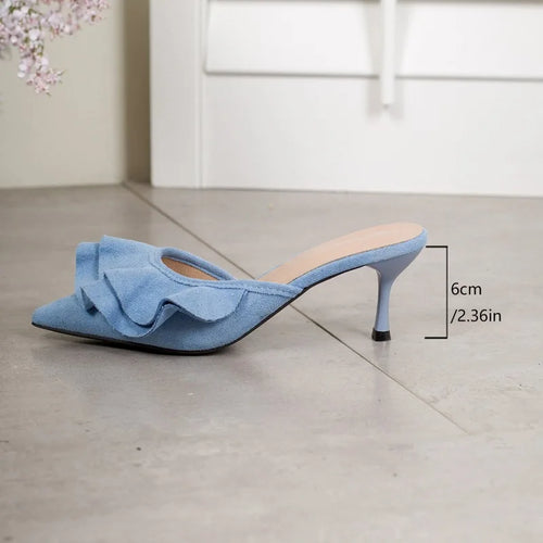 Pointed Toe Mule Heels