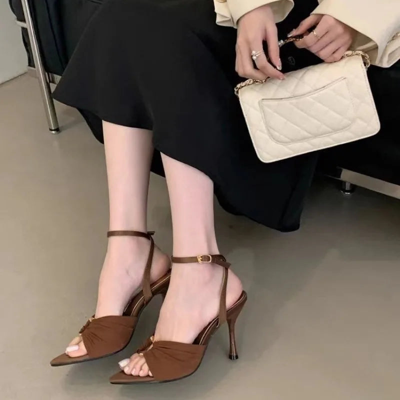 Pointed Toe Stiletto Sandals