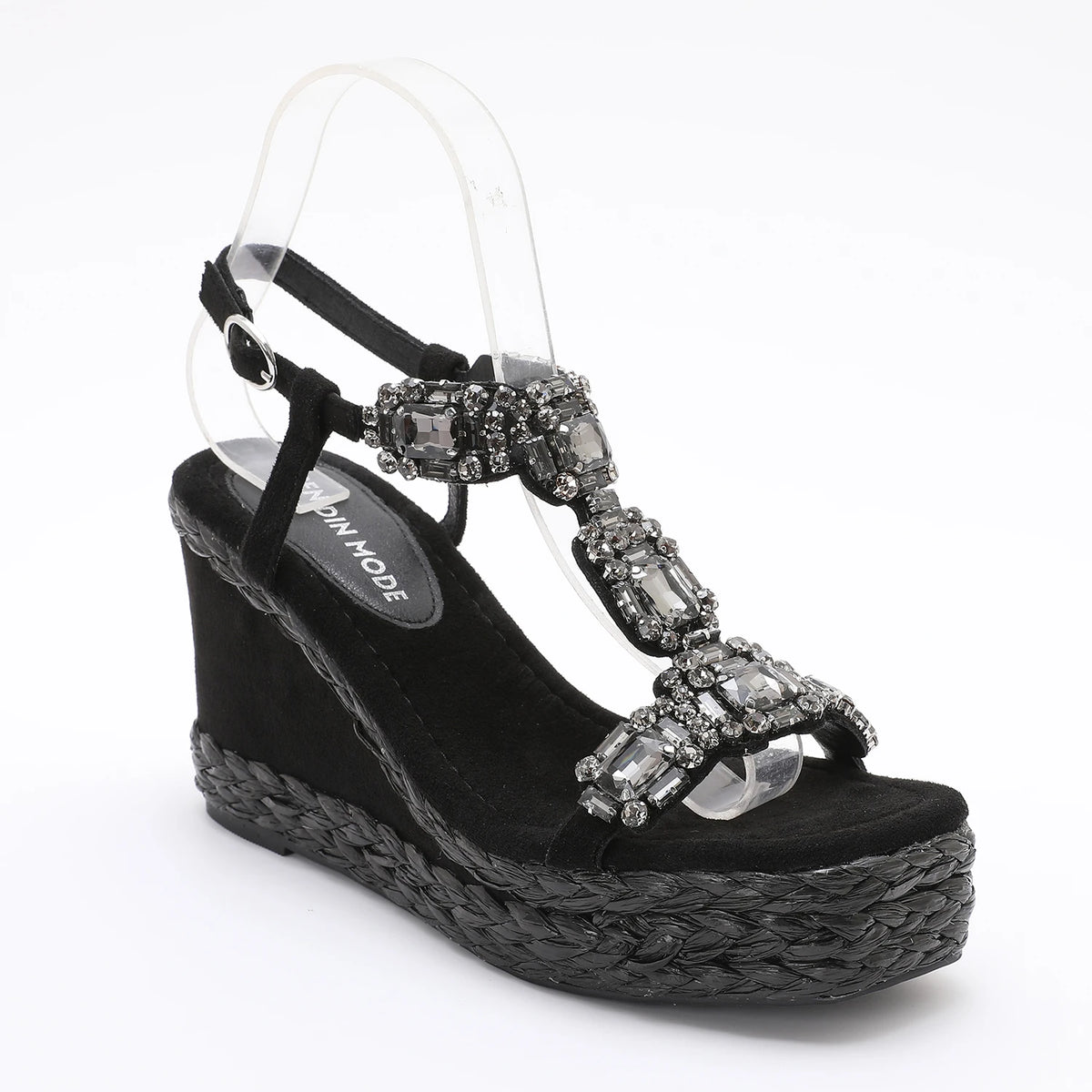 Velvet High Wedge Sandals II