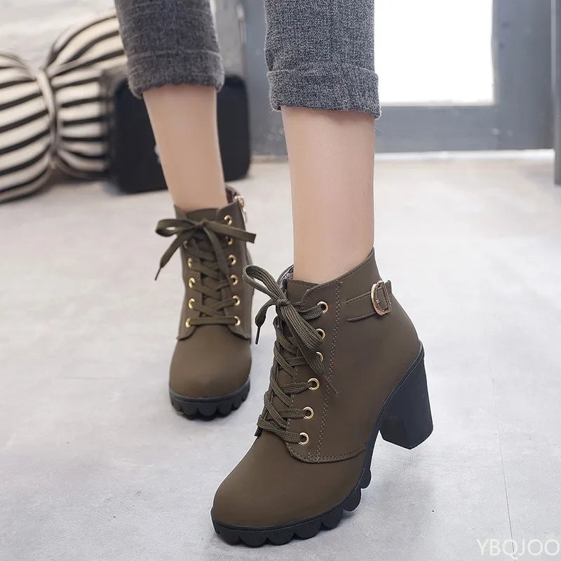 Lace-Up Versatile Women's Boots