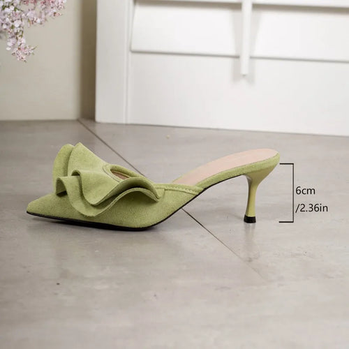 Pointed Toe Mule Heels