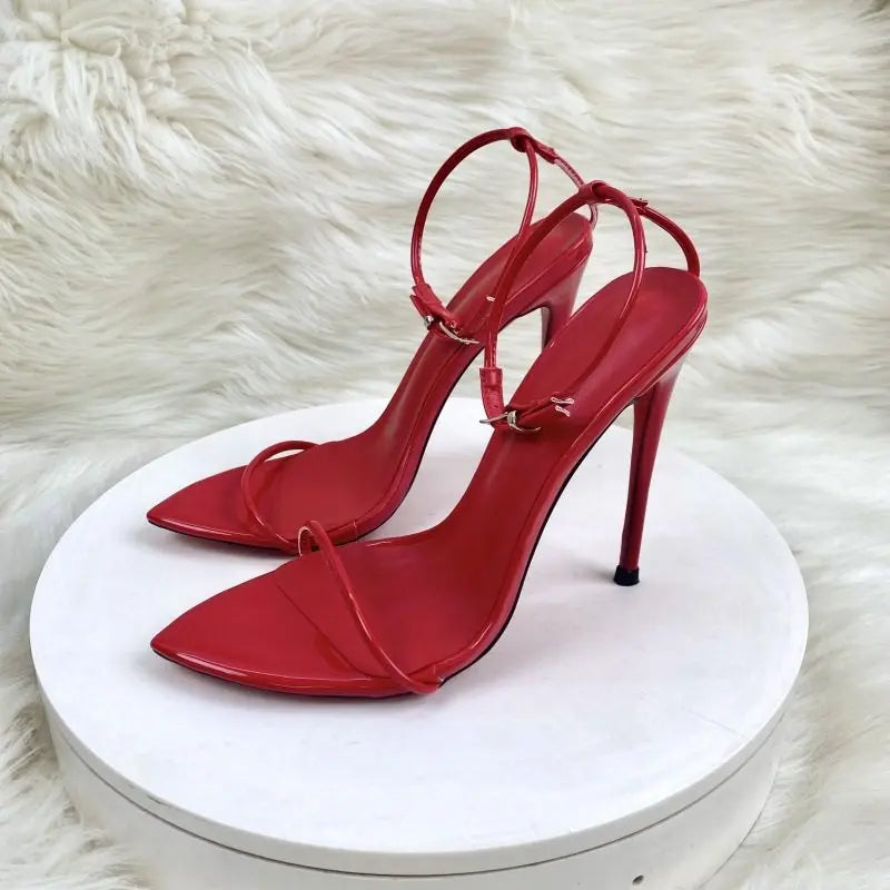 Ultra-Fine Strap Stiletto Heels