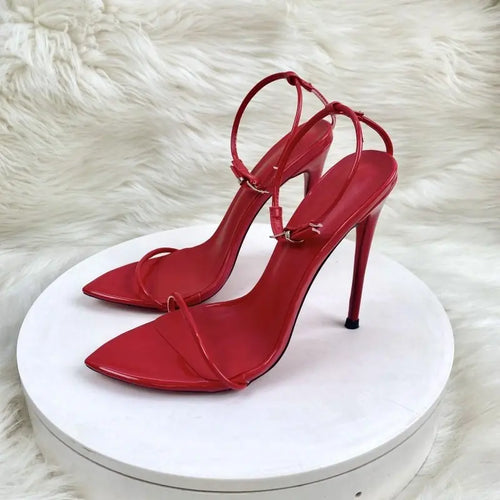 Ultra-Fine Strap Stiletto Heels