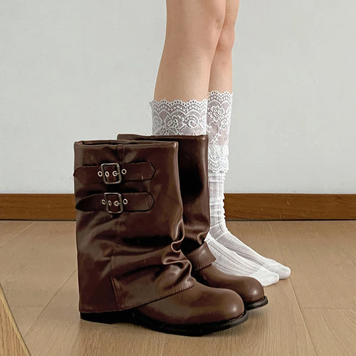 Western Ankle Boots – Vintage Thick Heel