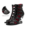 Gothic Tiger Tooth Peep Toe Heels