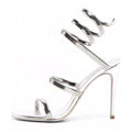 Ankle Strap Open Toe Heeled Sandals