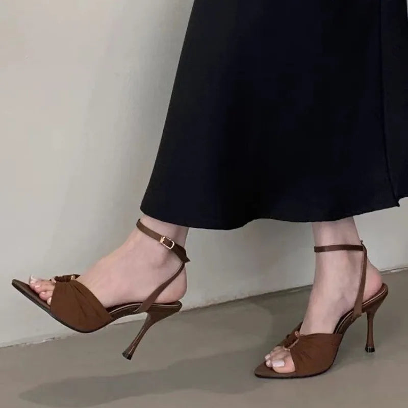 Pointed Toe Stiletto Sandals