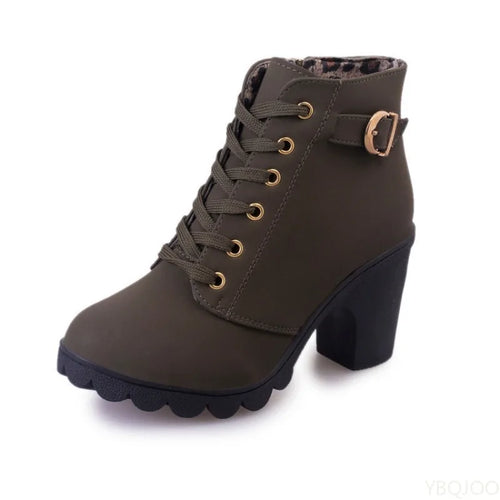 Lace-Up Versatile Women's Boots