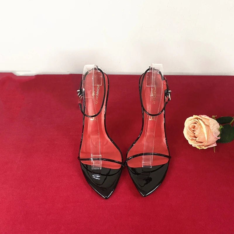 Ultra-Fine Strap Stiletto Heels