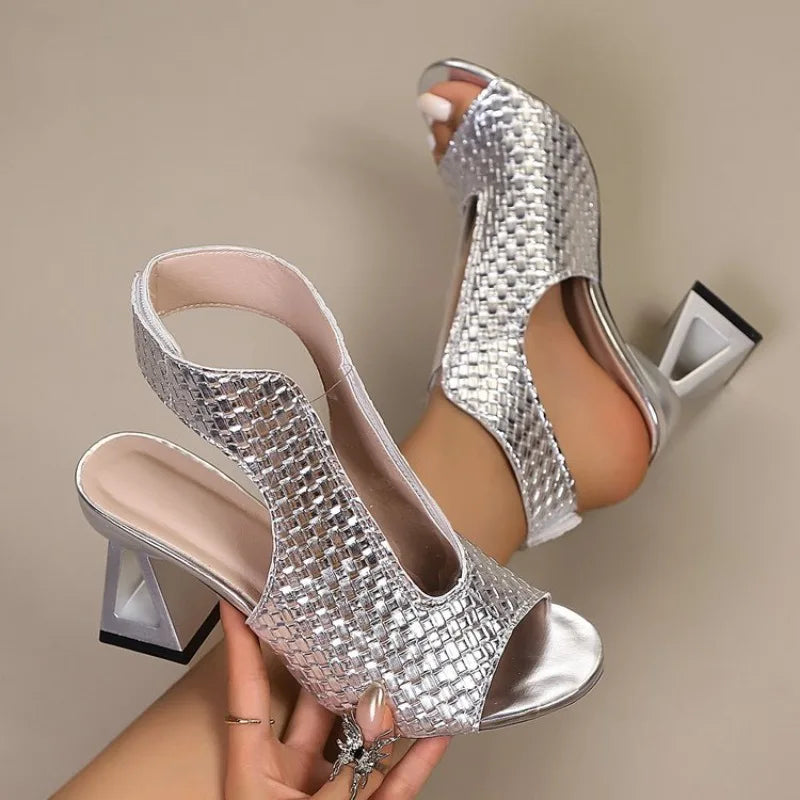 Fish Mouth Open Toe High Heel Sandals