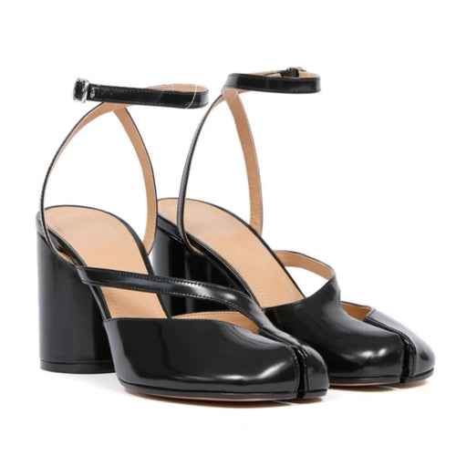 Split Toe Ankle Strap Buckle Sandals