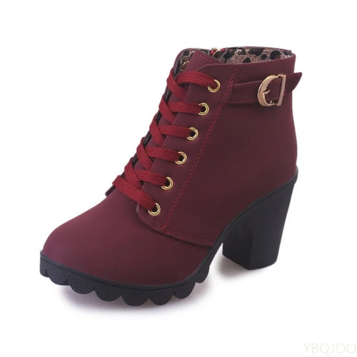 Lace-Up Versatile Women's Boots