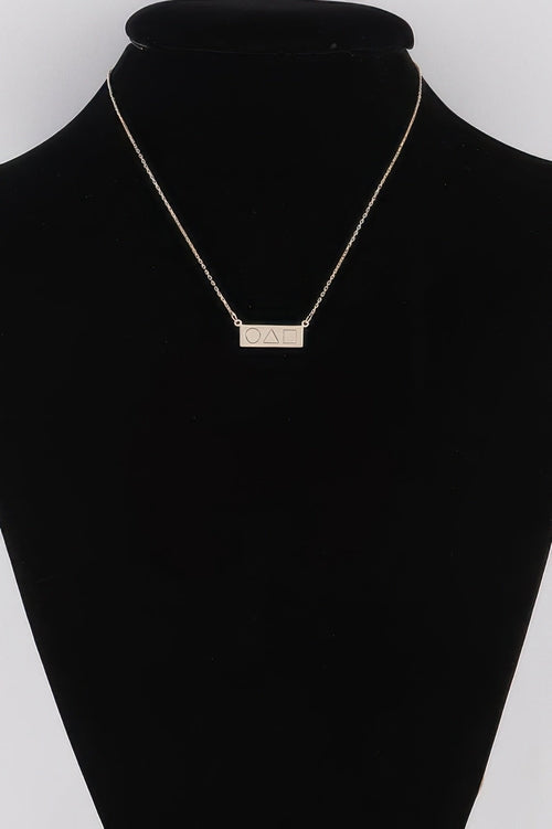 Bar Shape Pendant Necklace
