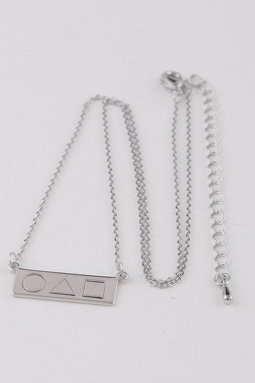 Bar Shape Pendant Necklace