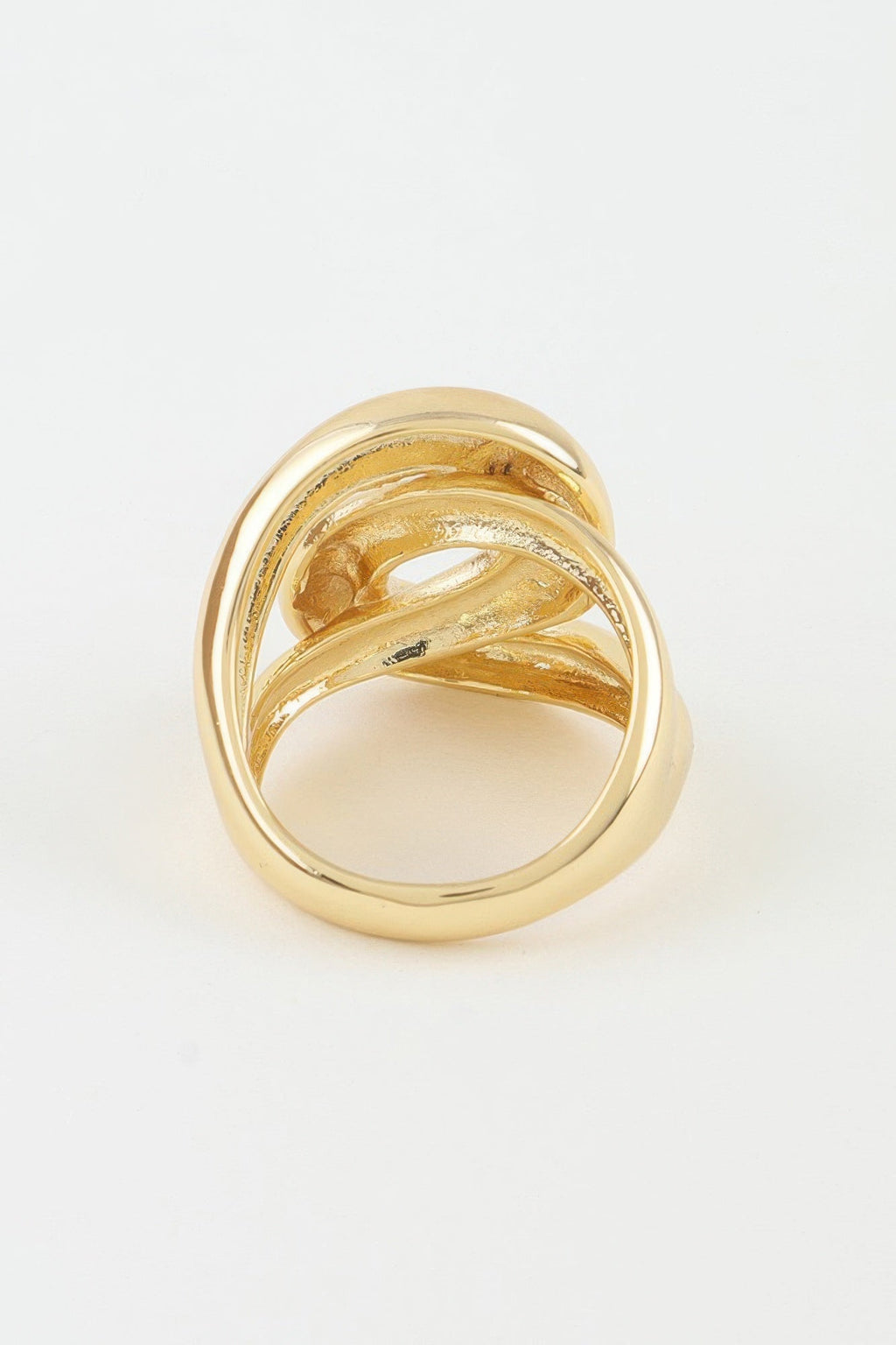Polished Interloop Statement Ring