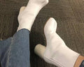 Real Leather Tabi Split Toe Ninja Ankle Boots
