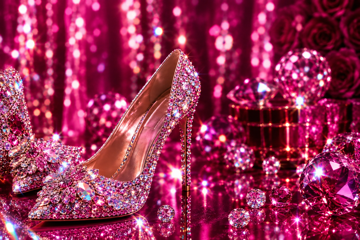 Pink crystal heel scene, right-hand continuation